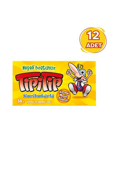 Tipitip 27 Gr Fruit Flavored Chewing Gum - 12 Pieces