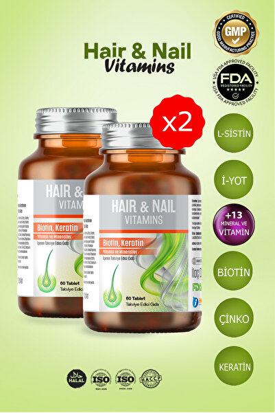 inMAX Hair & Nail Vitamin (2’Lİ SET) (SAÇ, TIRNAK, CİLT)
