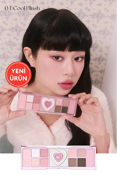 PERIPERA Multifunctional Makeup Palette Peripera All Take Mood Like Palette ( # 04 Cool Blush) (Night Fairy)