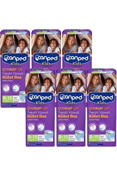 Canped Çocuklar Için Emici Külot 8-15 Yaş - 48 Adet