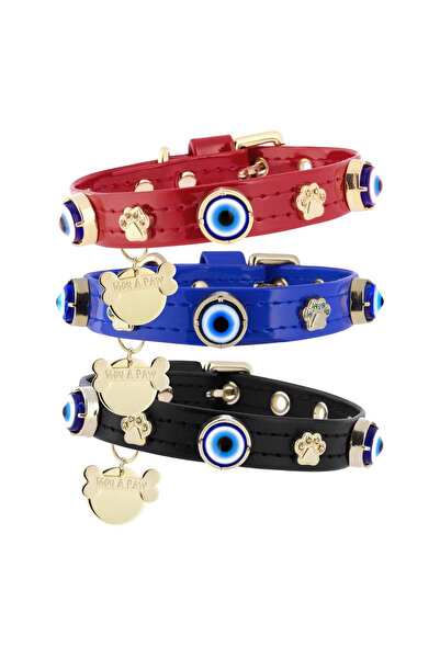 Mon A Paw Nazar Boncuklu Köpek Boyun Tasması Sax