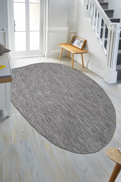 Konfor Halı Konfor Halı Tema 9035 Gri Sisal Hasır İç Dış Mekan Kilim Dekorati...