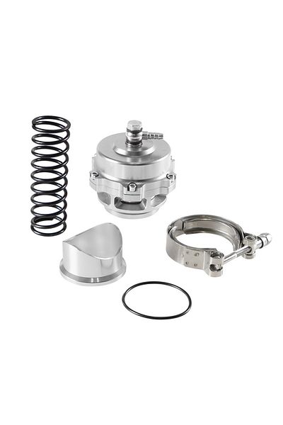 Choice Silver Universal Turbo Blow Off Valve 50mm Bov With Weld On Aluminum V-band Flange 6psi 18psi Spring