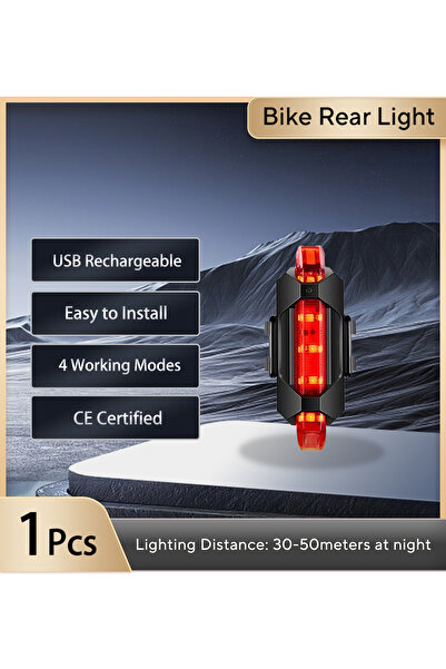 Choice مجموعة مصابيح الدراجة القابلة لإعادة الشحن عبر USB، ضوء أمامي مع ضوء خ...