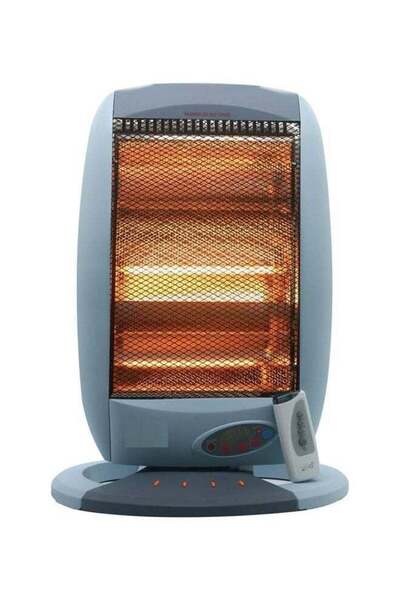 REFURA Electric Room Heater with Remote 1200W Grey RE-774