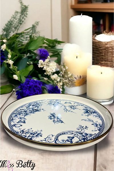 Miss Betty Blue Life Enamel Presentation Tray