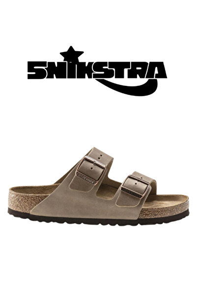 Birkenstock Erkek Terlik 552813 Birkenstock ARIZONA SFB LEOI TOBACCO BROWN