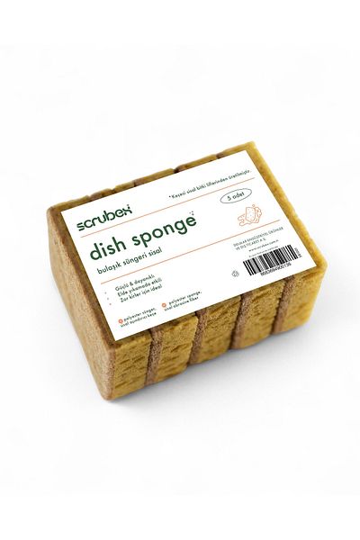 Scrubex Sisal 5-Piece Dish Sponge Classic Sb1001