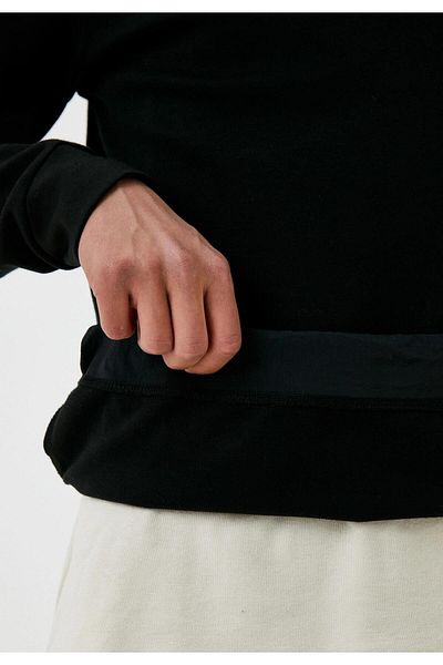 NCS Men's Sweatshirt Black Pocket Detailed 3 Thread Accessory Sweatshirt NCS JEANS 1641