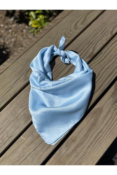 Axesoire 13731 Bebe Mavi Saten Bandana Fular