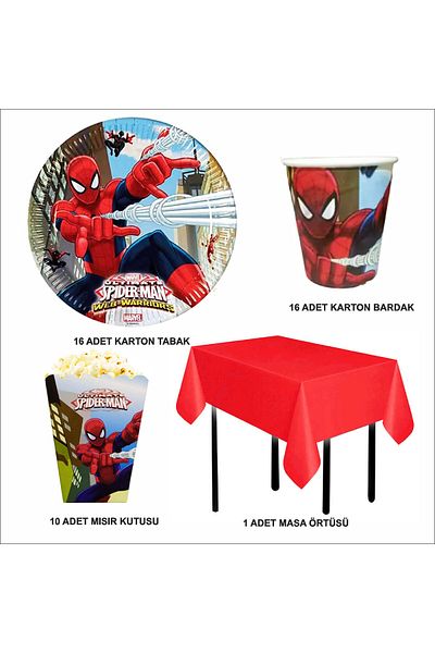 ZENVİVA Spiderman Plate-Cup-M.Box-M.Cover