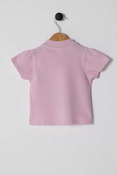 U.S. Polo Assn. U.S.POLO ASSN.تي شيرت بيكيه للفتيات الصغيرات، 100% قطن / 100% قطن
