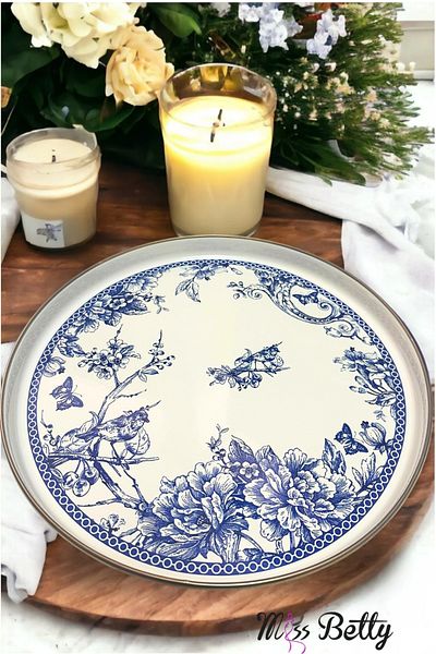 Miss Betty Blue Life Enamel Presentation Tray