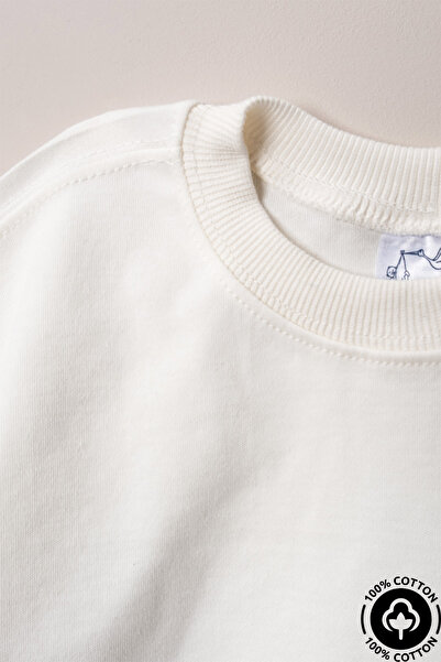 Miniel Unisex Crew Neck Surf Club Printed 100% Cotton Oversize T-Shirt Baby-Child