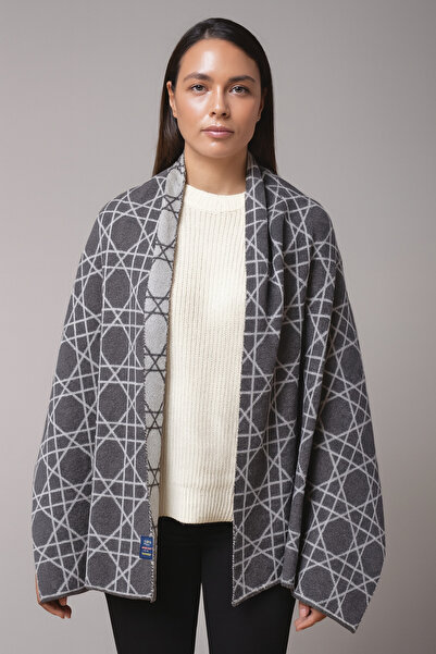 Sebir Moda Tricotaj din material subțire Şal - Cu Motiv Cannage