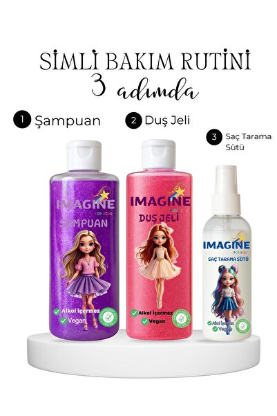 Imagine Forkids 🌟ımagine Işıltılı 3’lü Genççocuk Bakım Seti–şampuan Duş Jeli...