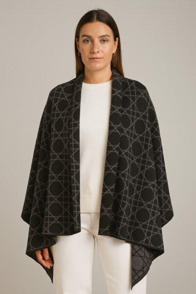 Sebir Moda din material subțire Tricotaj șal - cu model Cannage