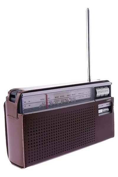 REFURA 3 Band Reception Portable Radio with Leather Safety Cover and Strap Holder