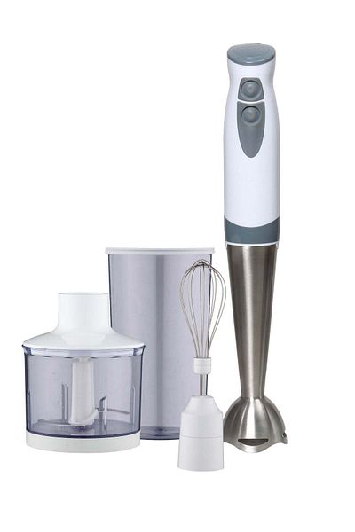 Klikon 4 in 1 Hand Blender Set | 2 Speed | Stainless Steel Shaft | 600 ML JUG | 500W KHB-169