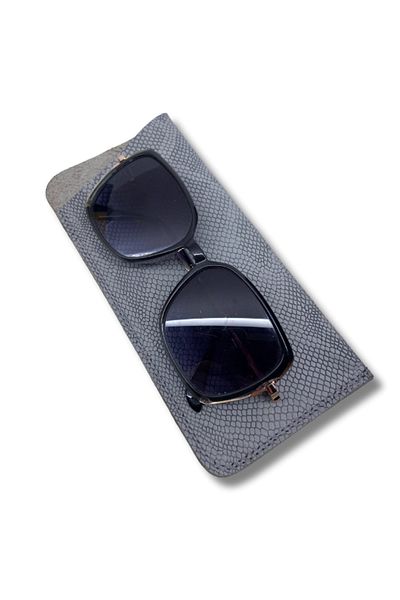 Deri Dükkanı Genuine Leather Glasses Case Reading-Sunglasses Container