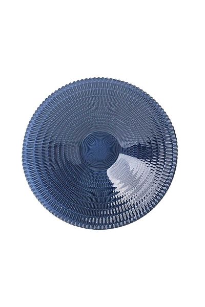 Generic Luxury glass serving plate, 100% Turkish, dark blue (diameter: 30 cm) - for elegance