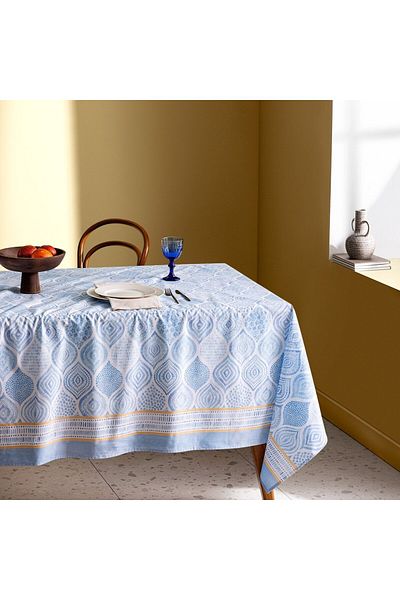 Madame Coco Wanzele-Tischdecke – Blau – 160 x 200 cm