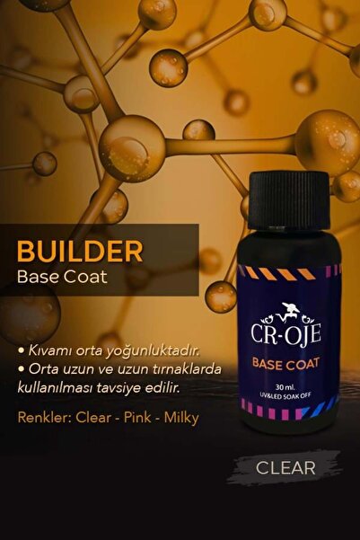 CROJE KALICI OJE Buılder Base Coat - Clear ( 30 ml )