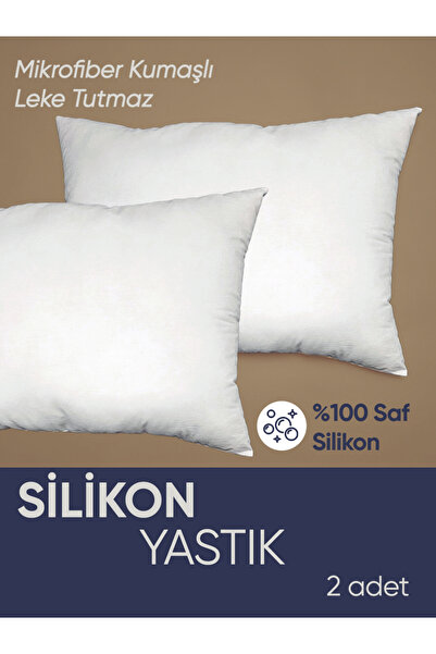 Piyes Home Silikon Yastık , Mikro Yastık, 50x70, Set 2 Adet