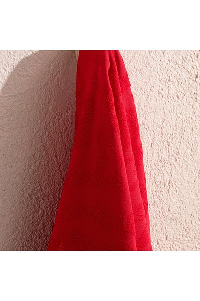 Madame Coco Saber Strandtuch, 100 % Baumwolle, Rot, 70 x 150 cm