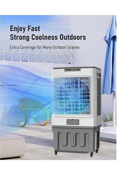 REFURA 60L Desert Air Cooler Equipped with Ice Box Technology