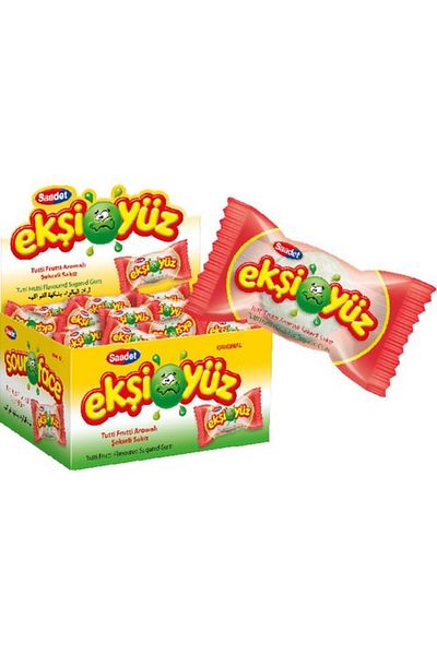 SAADET Chewing Gum 100 Pieces Tutti Frutti Flavored
