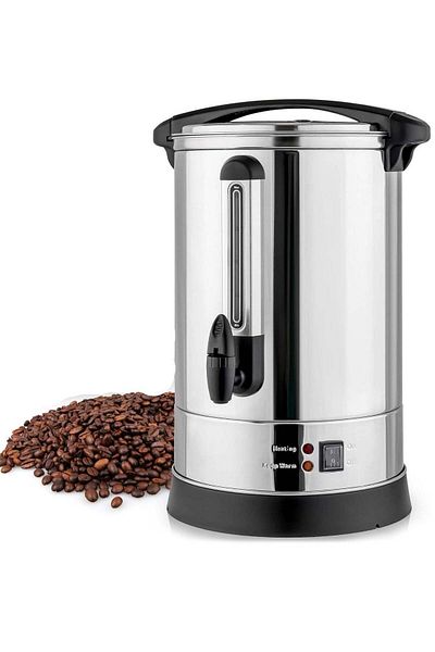 REFURA Water Urn Boiler, 20 Litre Capacity Stainless Steel, Lockable Lid, 2500W