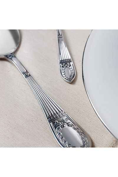 Madame Coco La Papillion 84-teiliges Gabel-, Messer- und Löffelset, Silber