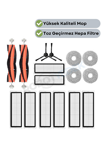 robotyedek Σετ ανταλλακτικών συμβατό με Dreame L10S Pro (RLS6L) - Σφουγγαρίστ...