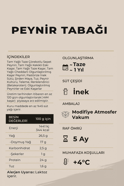 Ariste Keyif Serisi – Küçük Peynir Tabağı 250 gr – Lezzetli Peynir Dilimleri