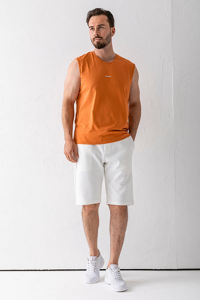 JB John Borners Men's Elastic Waist Laced Pocket Textured Shorts White - 8043
