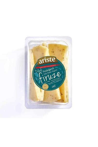 Ariste Keyif Serisi – Firuze Fesleğenli Eski Kaşar Peyniri 200 gr – Dinlendirilmiş