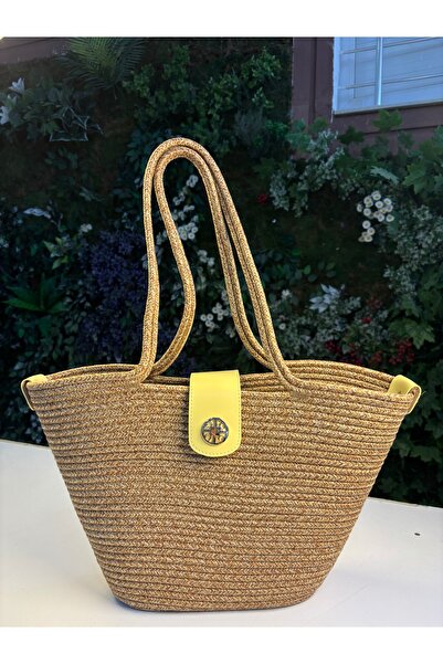 MaVaux Σαρδινία Χειροποίητη ψάθινη τσάντα παραλίας και καθημερινή τσάντα με κάλυμμα Μόδα το καλοκαίρι