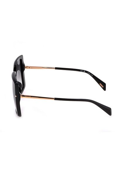 Police Ochelari de soare pentru femei Spll96 0700, negri, fluture, 56 mm