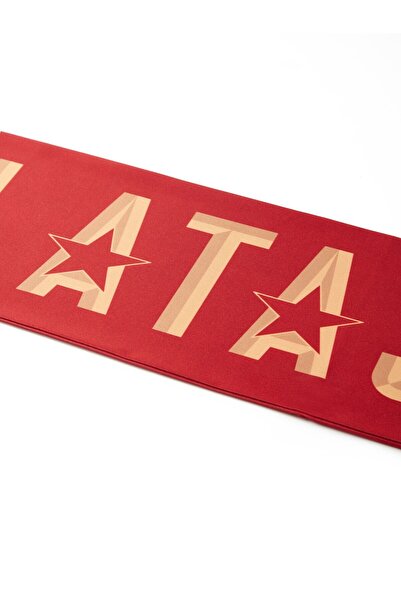 Galatasaray Lisanslı Kırmızı 5 Yıldızlı 25 Şampiyonluk Özel Şal Atkı Icardi Ahşap Kutulu