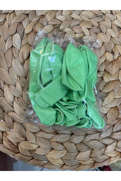 Deniz Party Store Macaron Balloon 12" Inch Green Color 10 Pieces