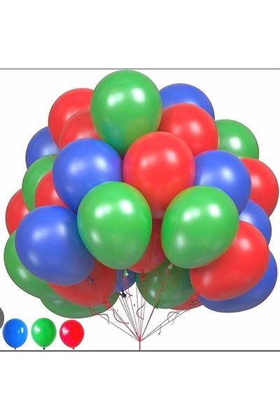 Deniz Party Store Pj Mask Dark Blue Red Green Balloon Set 15 Pieces
