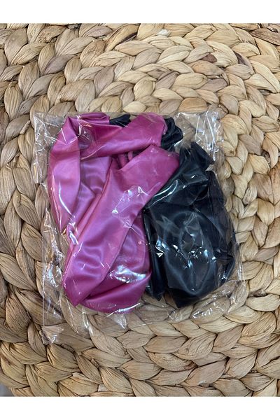 Deniz Party Store Black Pink Metallic Fuchsia Black Balloon 12 Inch 10 Pieces