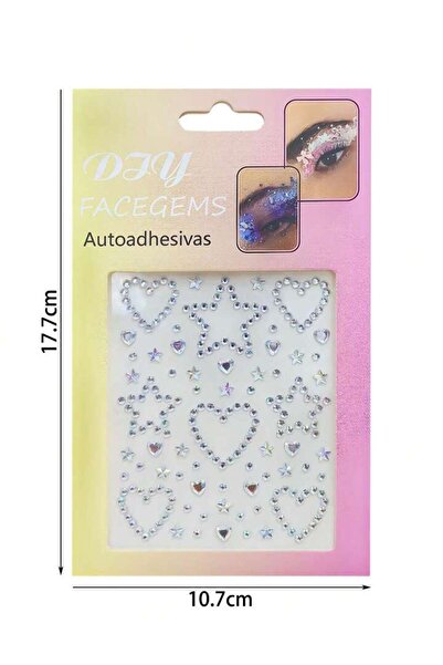 Sibelon Self Adhesive Hair , Face , Body Stone Nail Art Nail Decoration Wedding Engagement Party