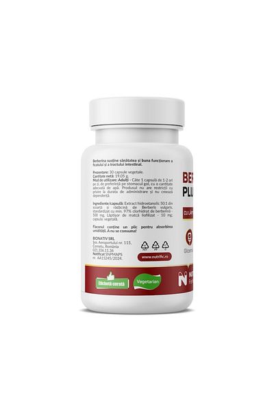 NUTRIFIC Berberina PLUS 500mg, 30 capsule vegetale