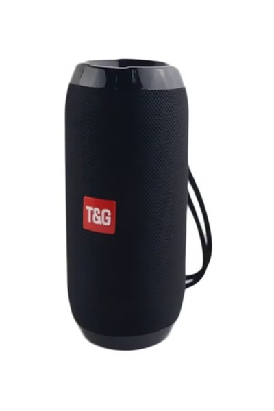 T&G مكبر صوت بلوتوث لاسلكي مع ميكروفون أسود مكبر صوت بلوتوث لاسلكي مع ميكروفون أسود