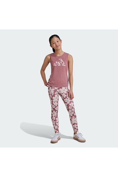 adidas Seasonal Printed High Waisted Kids Training Leggings - Train Essentials