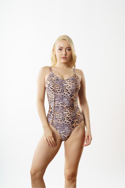 Louren NM2955 - V-necK Cubed Swimsuit