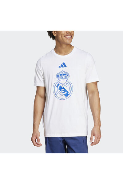 adidas Ανδρικό μπλουζάκι ποδοσφαίρου - Real Dna, IM7470 Λευκό