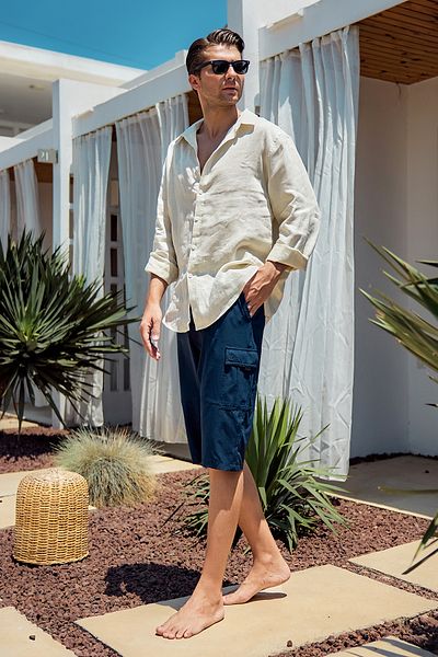 Remsa Mayo Ανδρικό σορτς Cargo Pocket Capri μαγιό RKS-09 Navy Blue